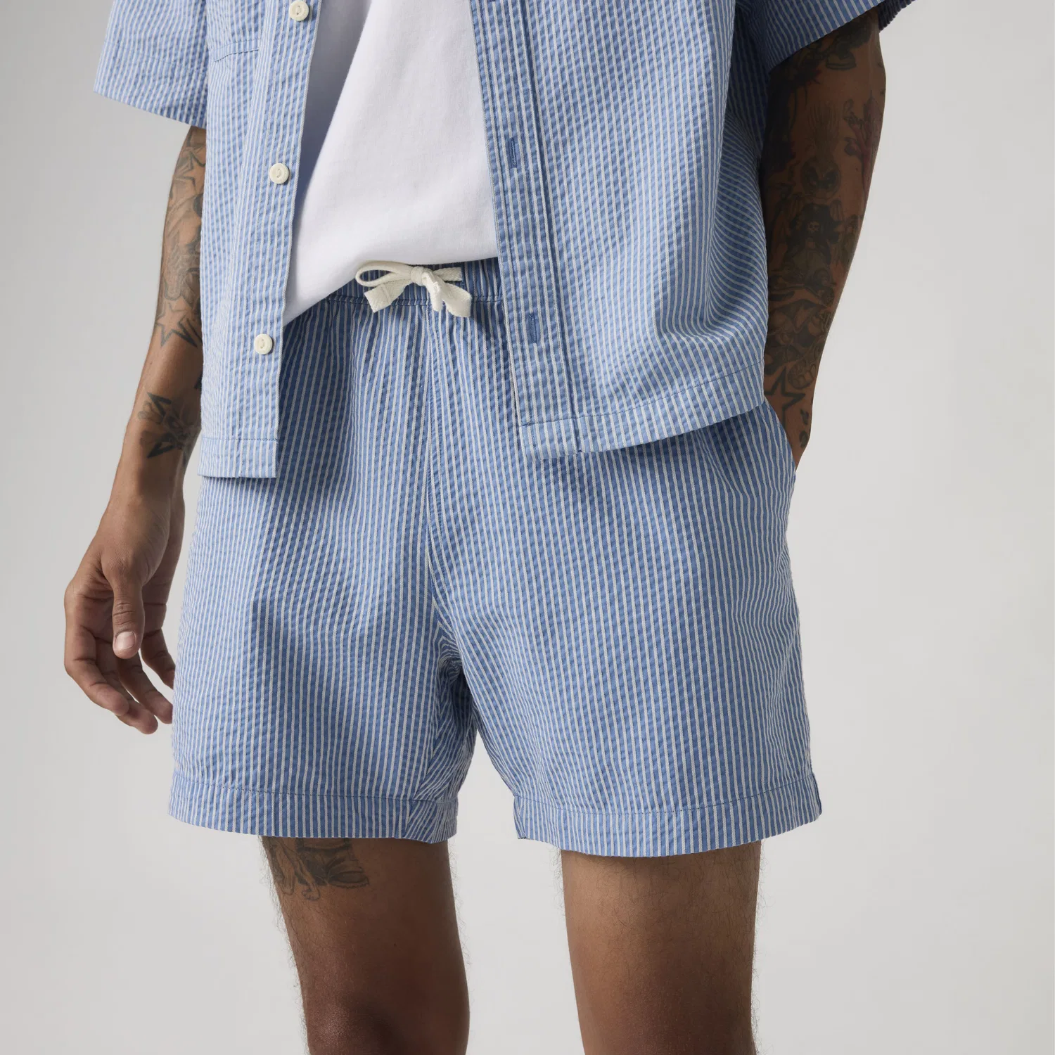 Мужские шорты Easy Seersucker 6 дюймов Levi's, Blue — фото 2