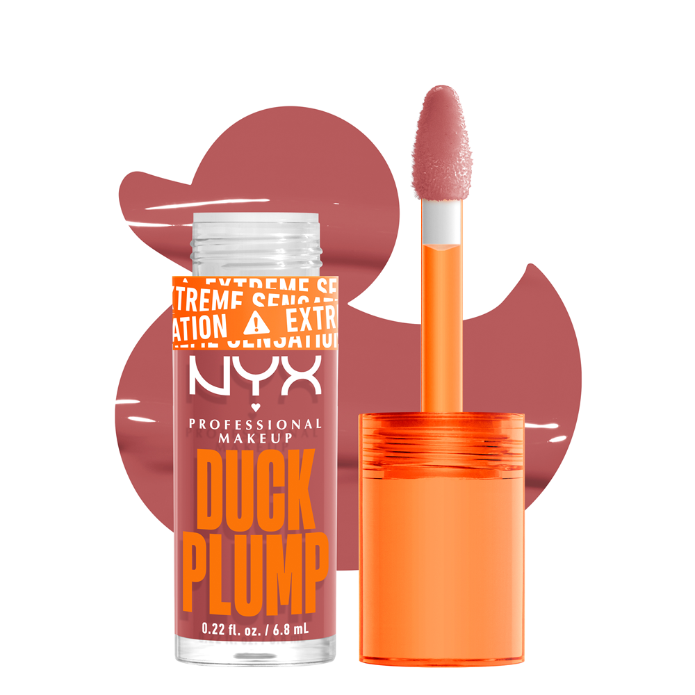 

Пухлый блеск для губ duck plump lip gloss Nyx Professional Makeup, цвет nr. 03 nude swings, 6.8 мл