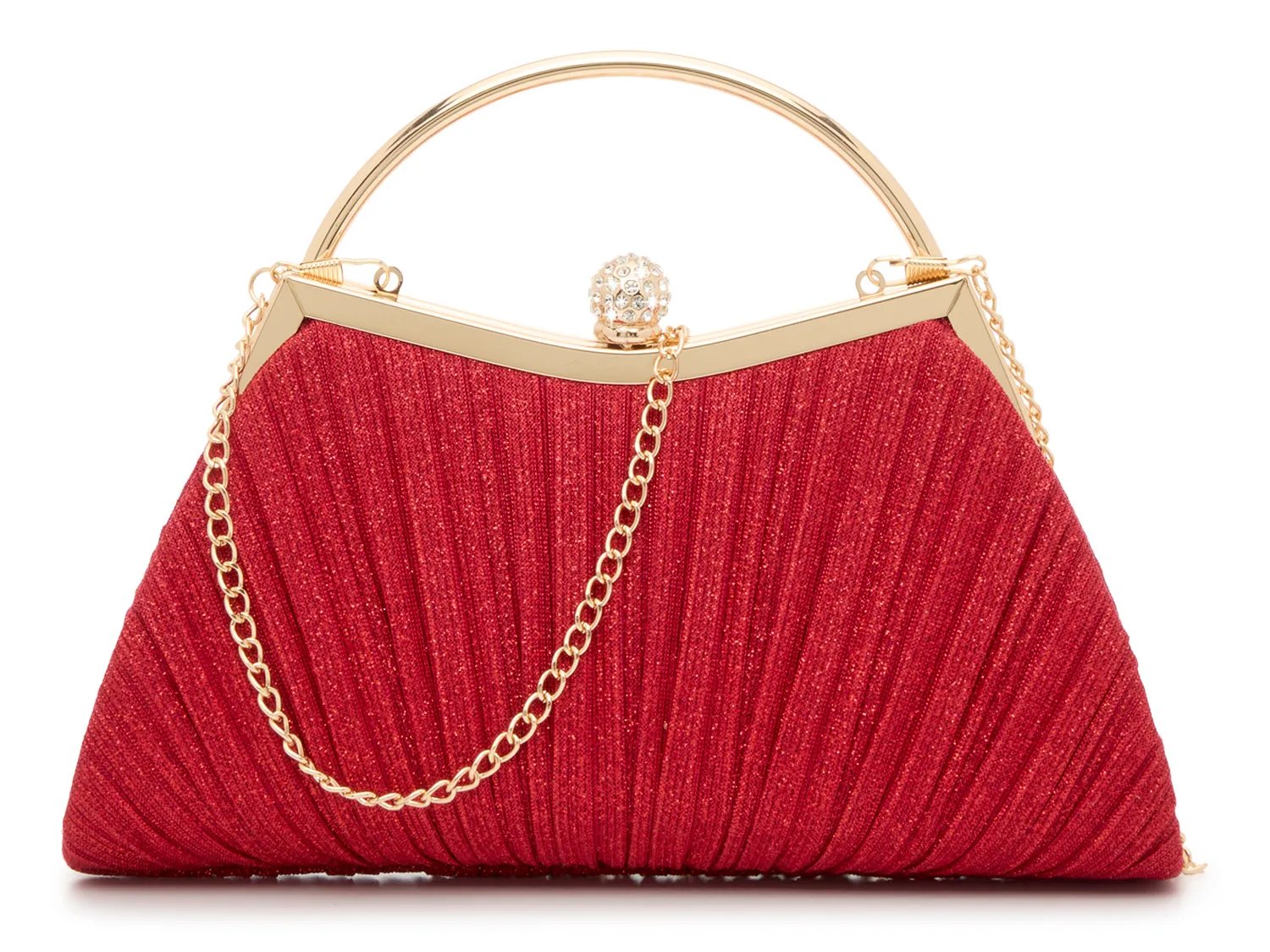 

Сумка Kelly & Katie Glitter Pleated Satchel, темно-красный