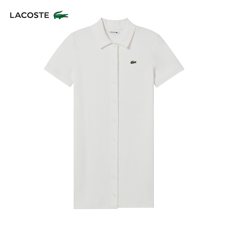 

Платье-поло женское Lacoste летнее, белый