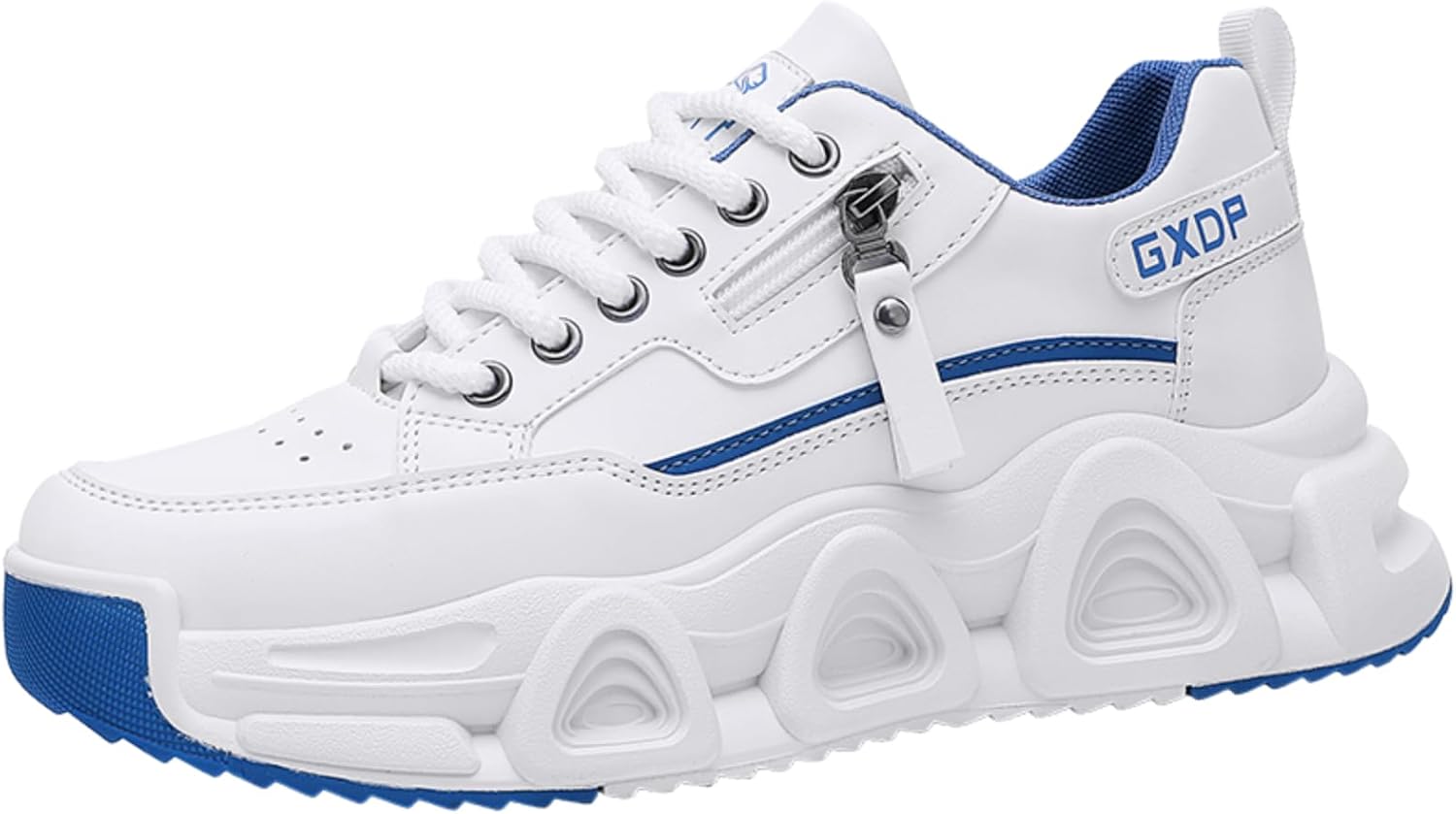 

Мужские черные высокие кеды, стильные с застежкой-молнией и шнуровкой, с массивной подошвой в стиле стритвир, удобная повседневная обувь Aokisx