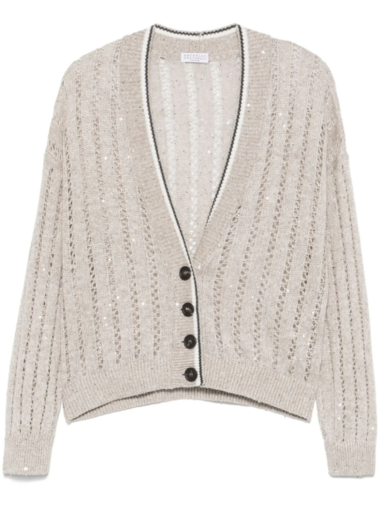 

Brunello Cucinelli кардиган рыхлой вязки, нейтральный