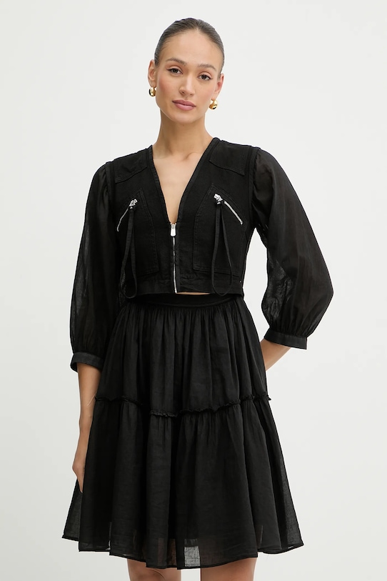 

Хлопковое платье Pinko, черный