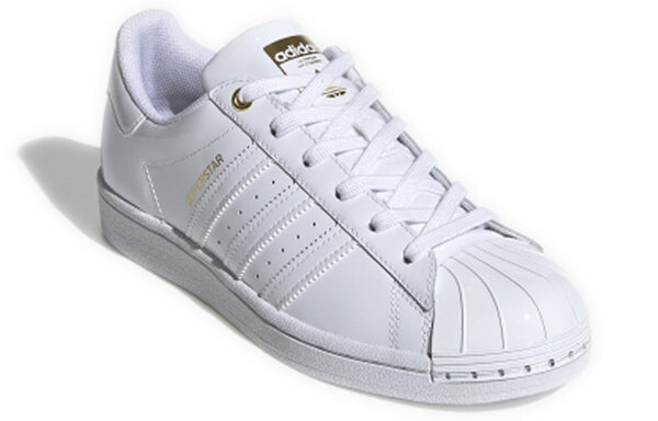Кроссовки originals superstar metal toe 'white patent leather' Adidas, белый — фото 3
