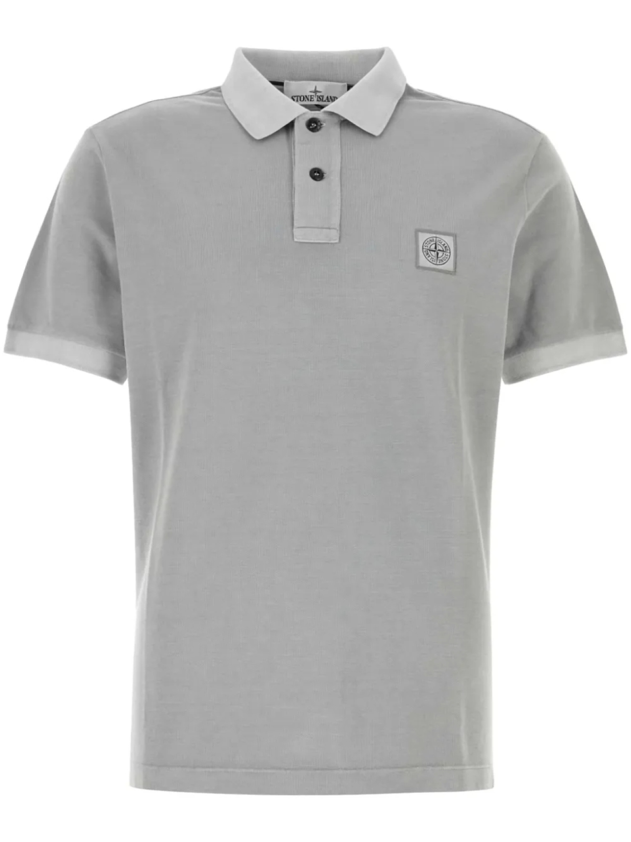 

Рубашка-поло Stone Island из пике, серый
