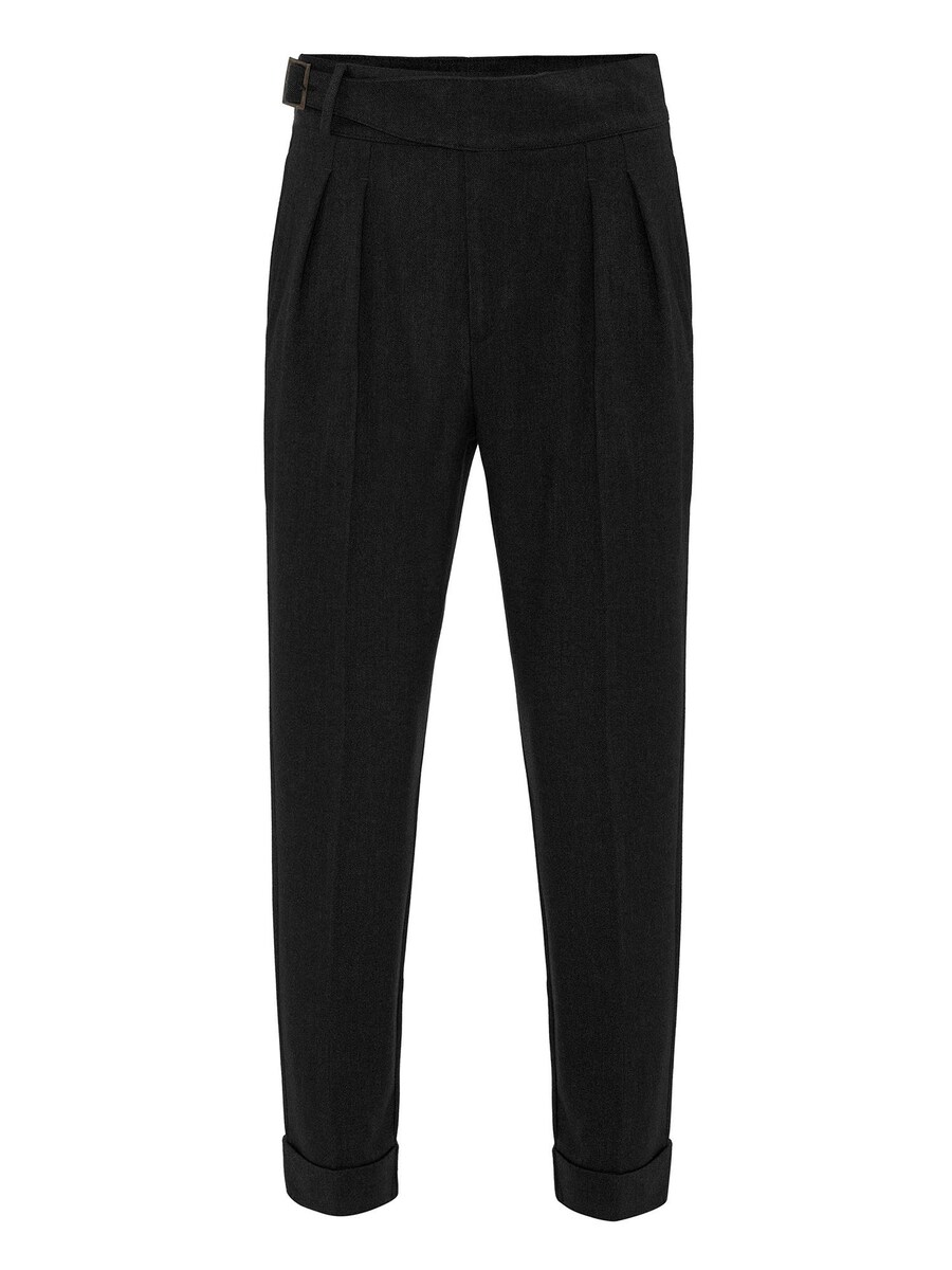 

Тканевые брюки Antioch Tapered Pleat-Front Pants Abelard, черный