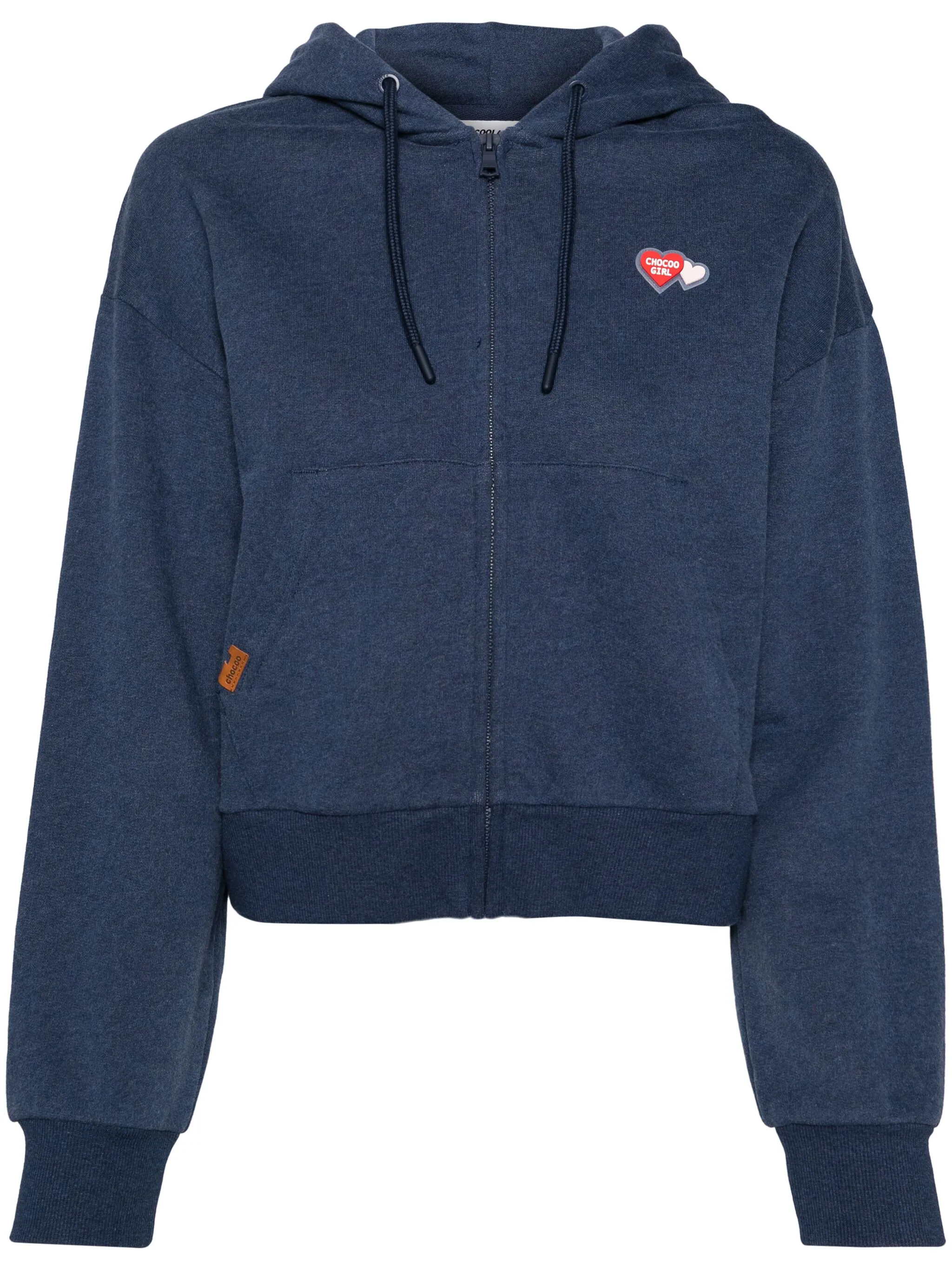 

Укороченное худи с аппликацией Chocoolate, синий