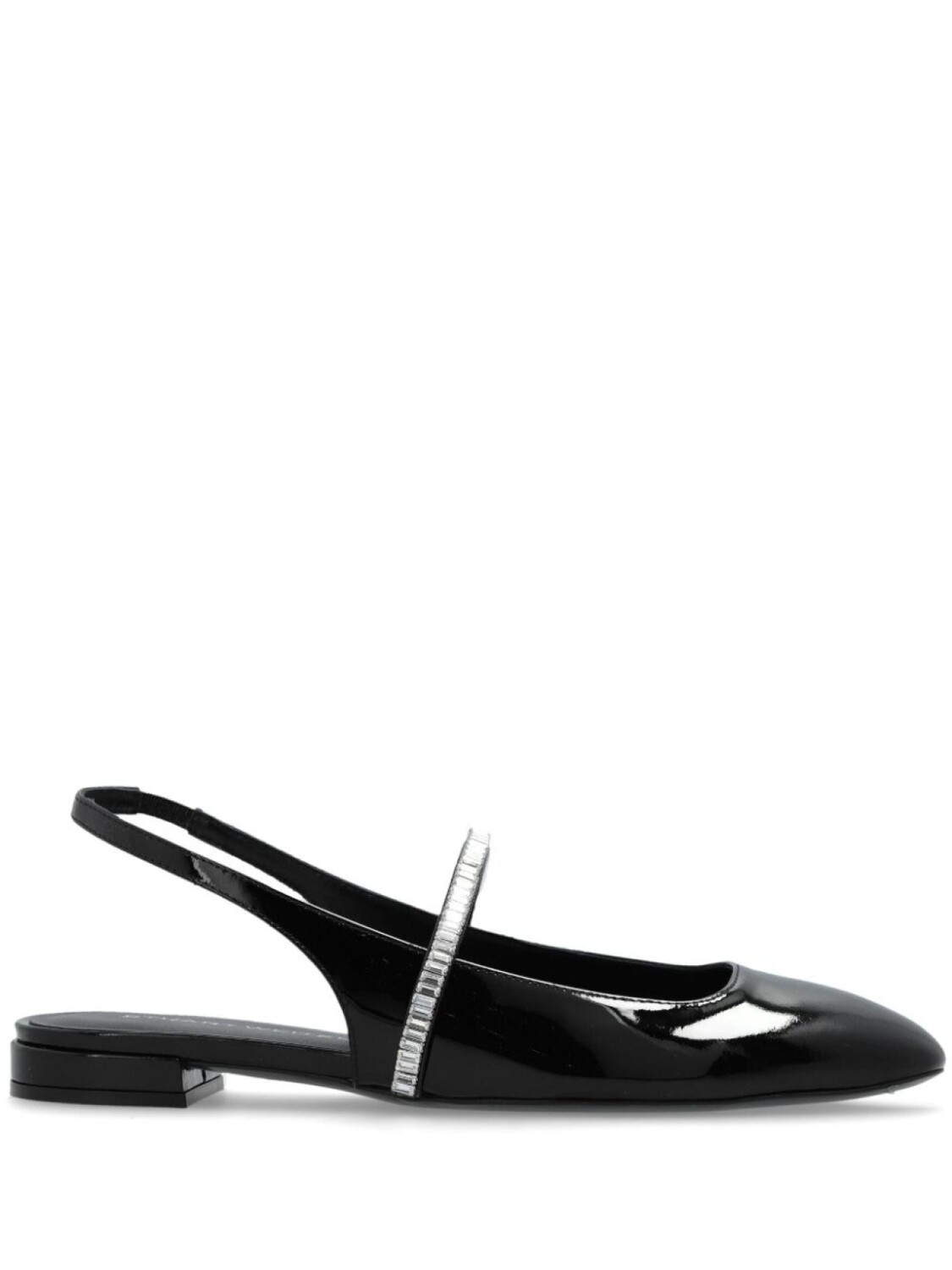 

Stuart Weitzman туфли-балетки из лакированной кожи «Стефани», черный