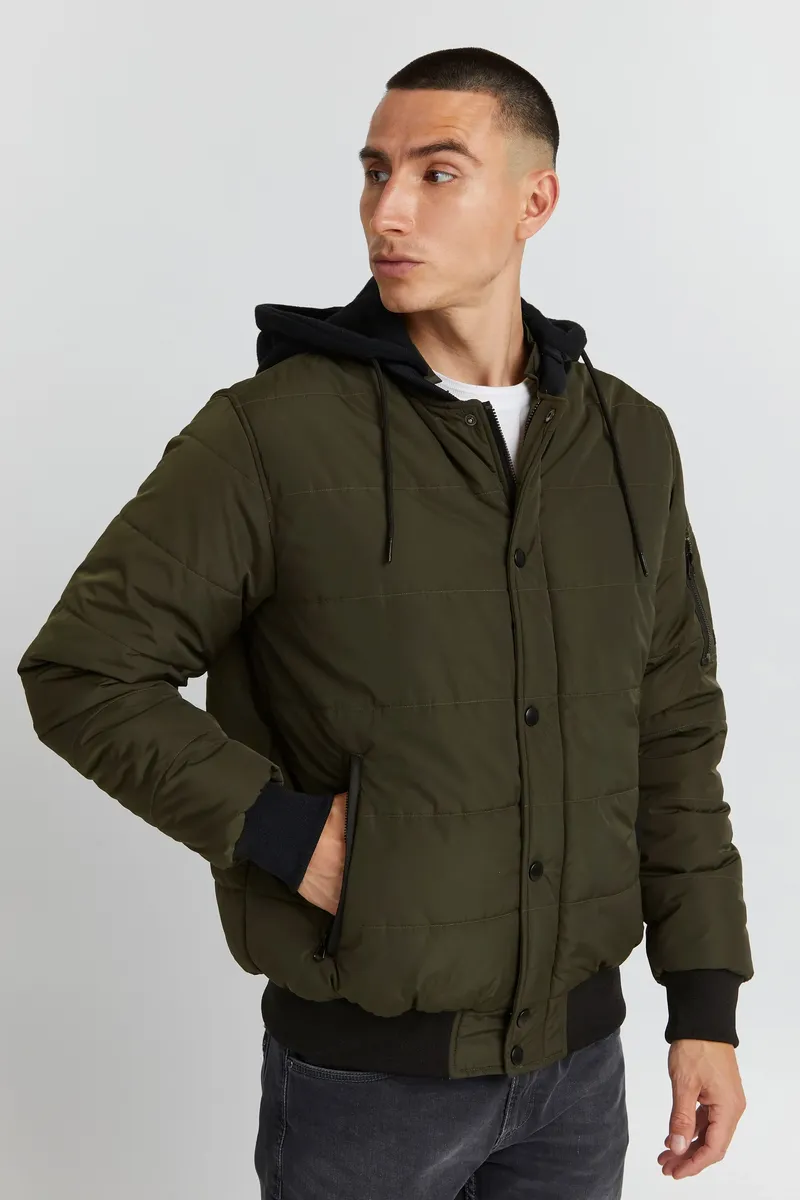 

Короткая куртка из смеси "BLEND BHOuterwear", с капюшоном, цвет Rosin