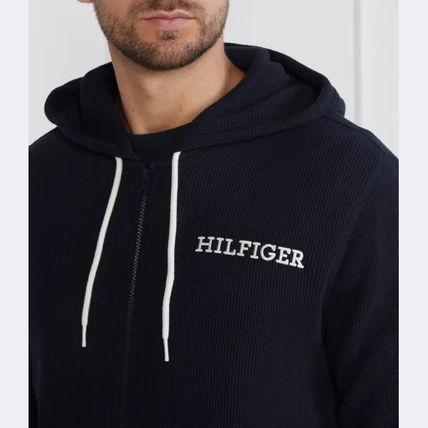 Толстовка обычного кроя на молнии во всю длину Tommy Hilfiger, синий — фото 4