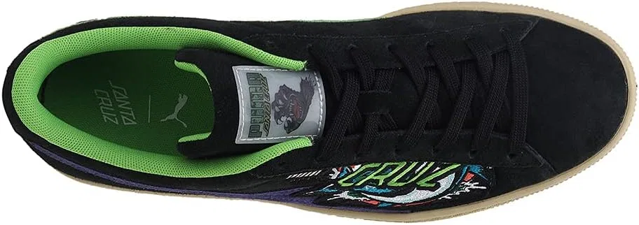 Замшевые кроссовки PUMA унисекс Santa Cruz Sha Leichtathletik-Schuh, Puma Black / Grey — фото 2