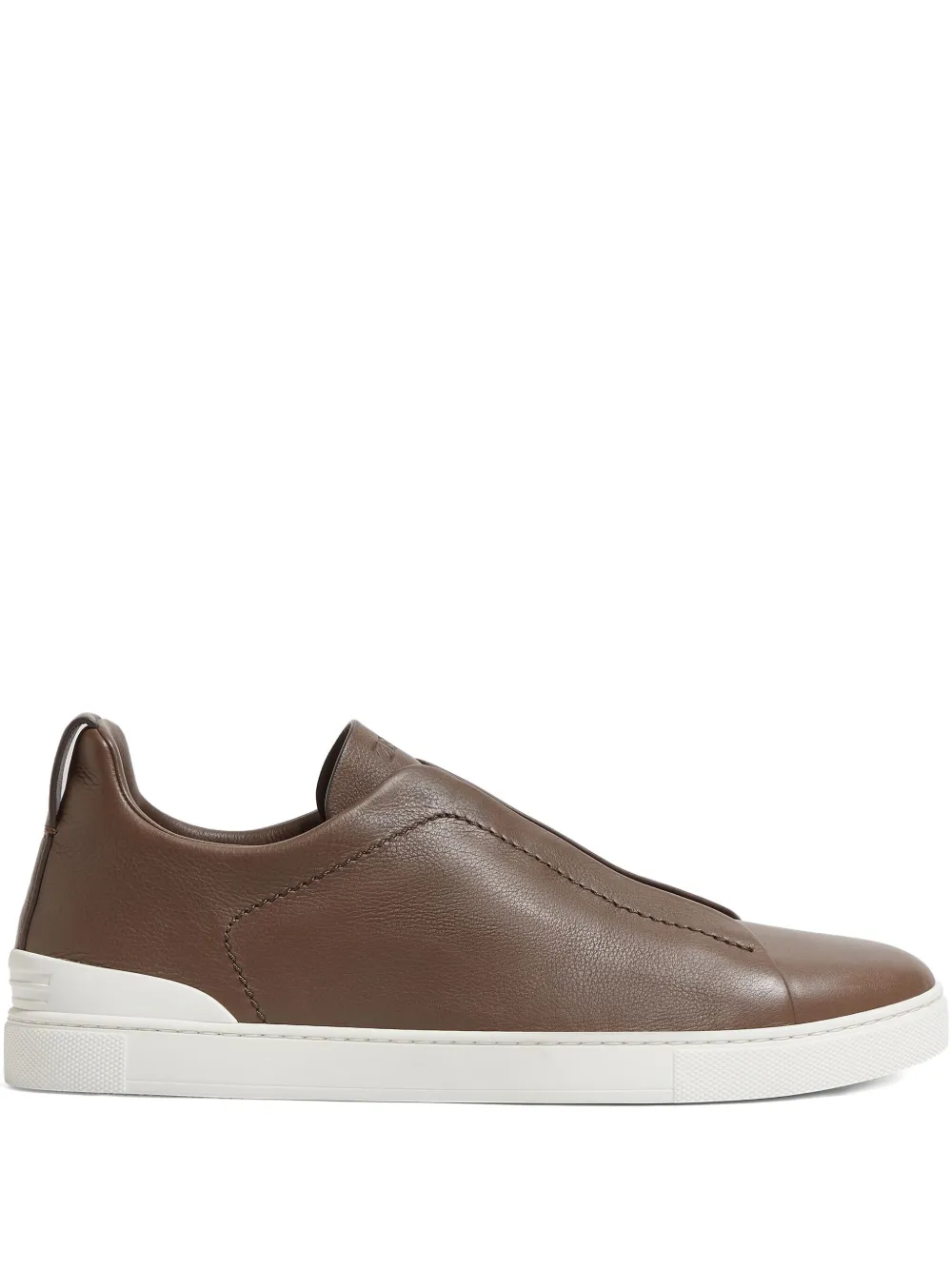 

Кроссовки Triple Stitch Secondskin Zegna, коричневый