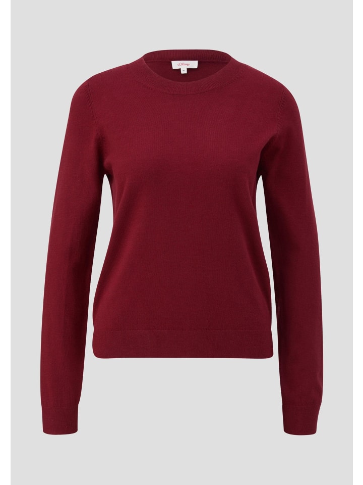 

s.Oliver Вязаный свитер цвета 3871_бордовый
