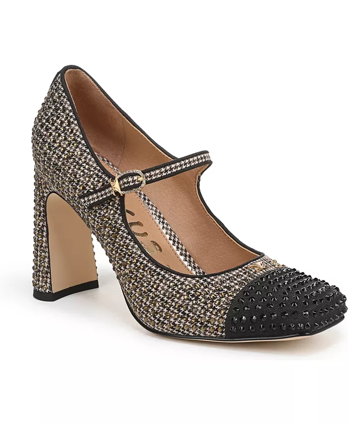Женские туфли Mary-Jane Elora Glitz на лезвийном каблуке Circus Ny By Sam Edelman, коричневый
