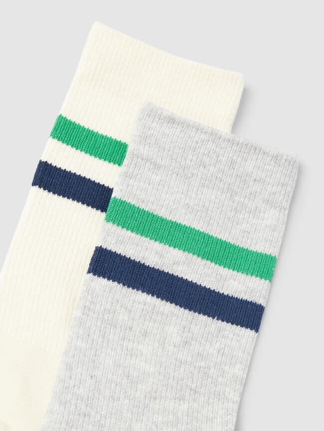 

Носки с контрастными полосками в упаковке 2 шт. модель SPORT STRIPE Levi's, белый
