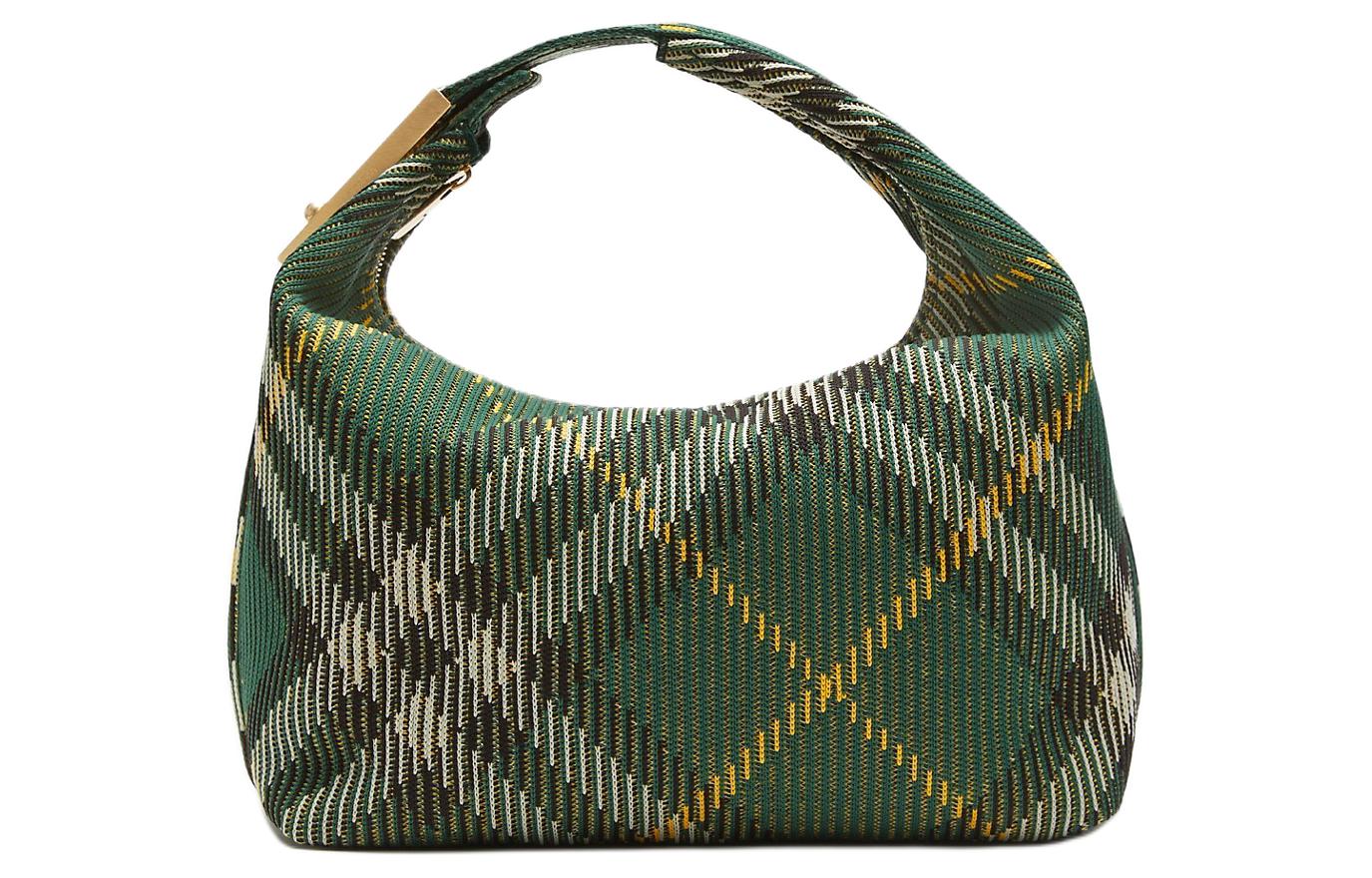 

Средняя полиамидная женская сумка цвета плюща Burberry