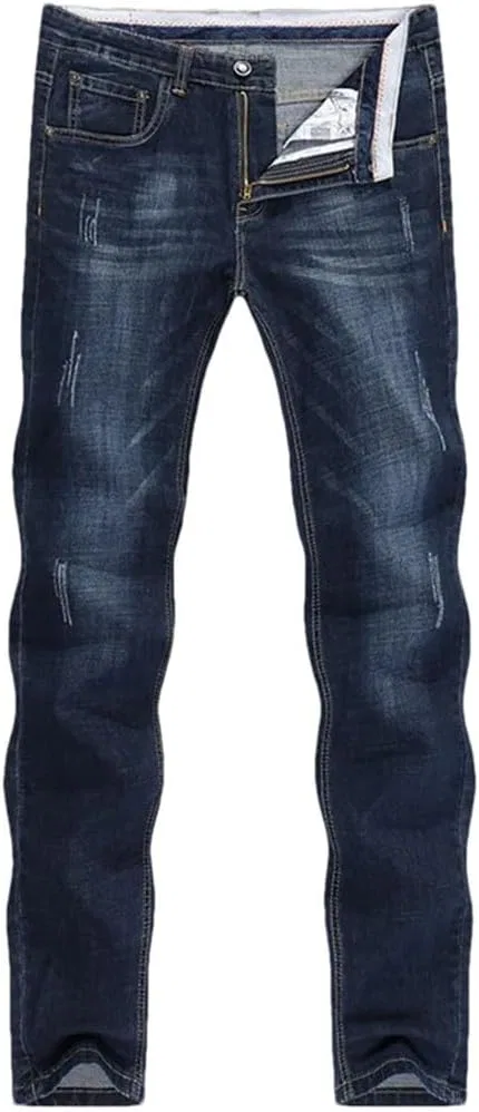 Джинсы прямые мужские, stretch, синий