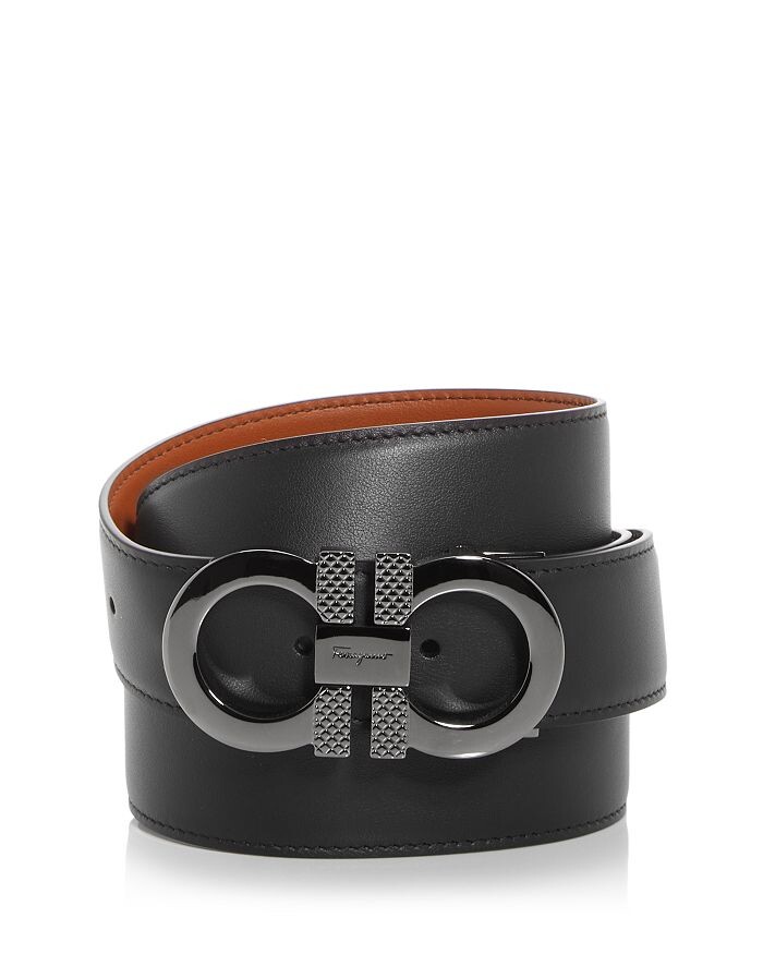 

Мужской двойной кожаный ремень Gancini Ferragamo