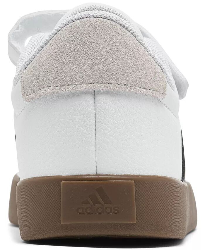 Повседневные кроссовки Little Kids VL Court 3.0 с ремешком на застежке от Finish Line Adidas, белый — фото 4