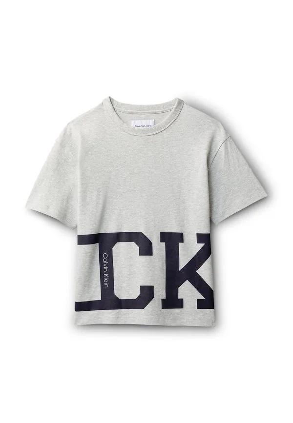 Футболка с принтом в стиле университетской формы Calvin Klein Jeans, Ltegreyht — фото 4