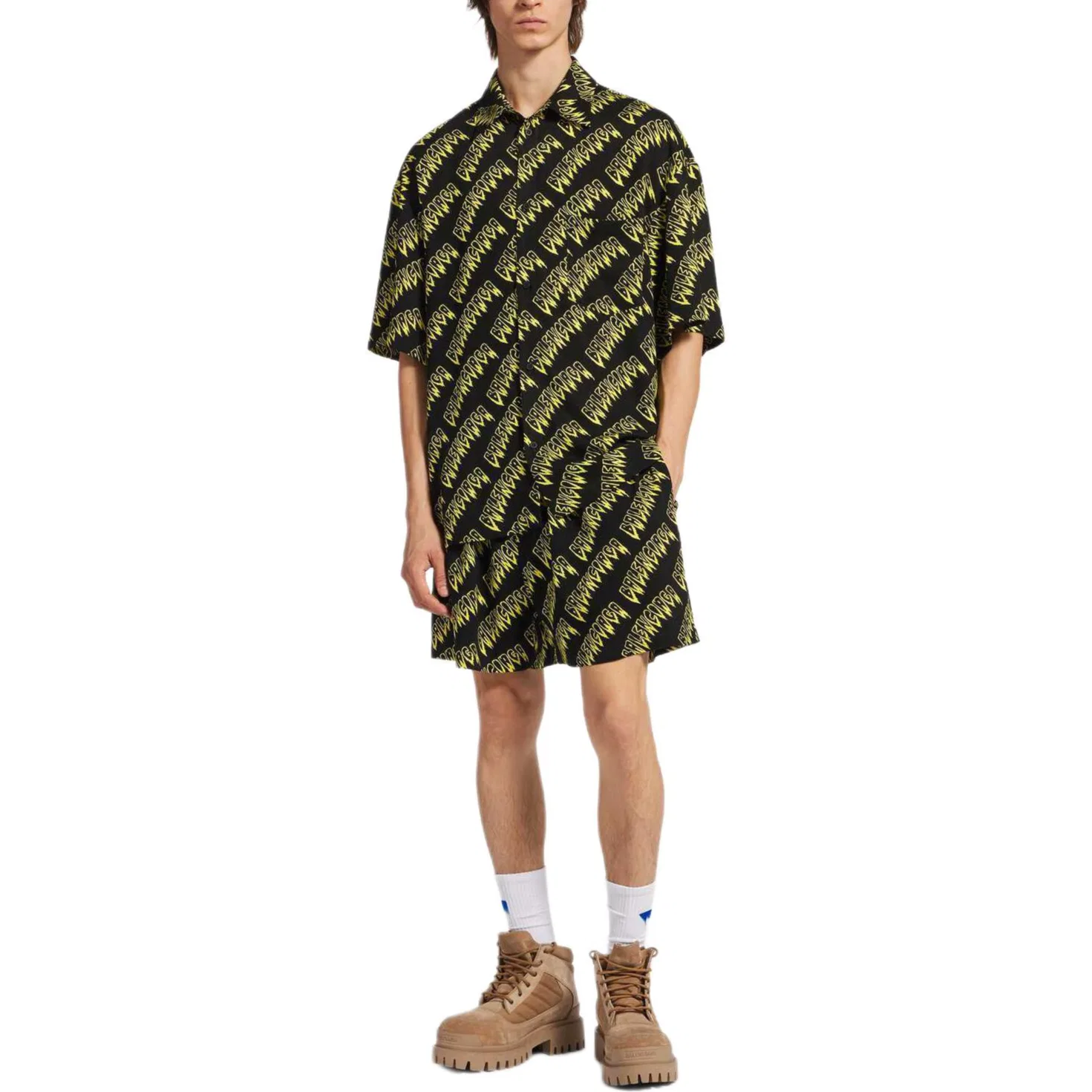 Рубашка SS26 Loose Fit мужская Balenciaga, Black — фото 3