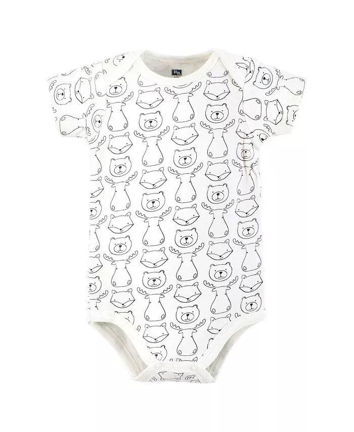 Комплект из 3 боди Hudson Cotton для мальчиков Hudson Baby, коричневый — фото 4