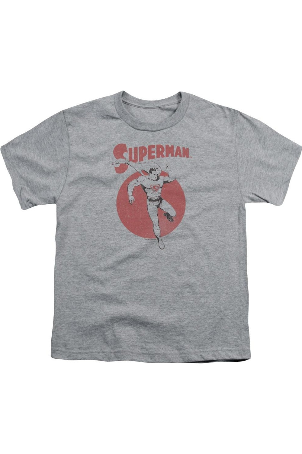 

Футболка с принтом "Superman Vintage Sphere" для детей с коротким рукавом Gildan, Athletic Heather