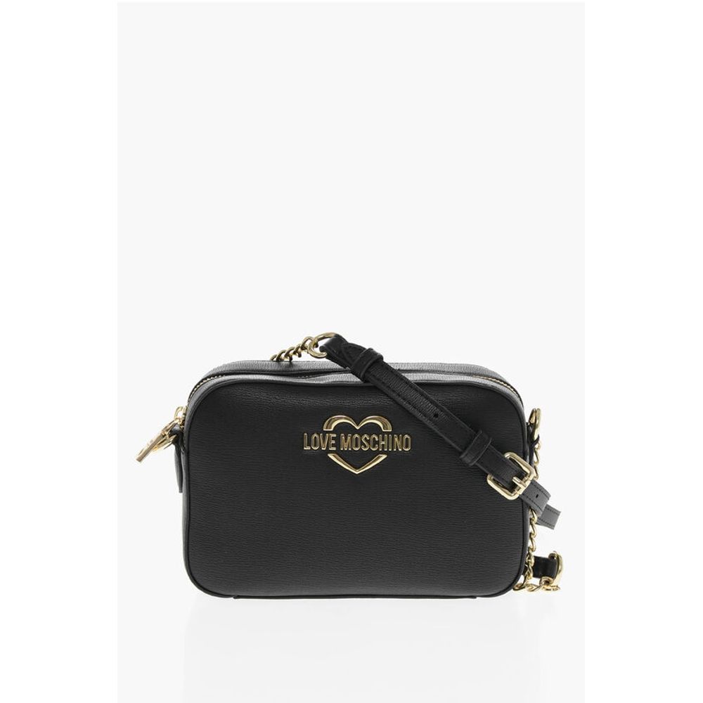 

Сумка через плечо LOVE из искусственной кожи с золотистыми деталями Moschino, черный