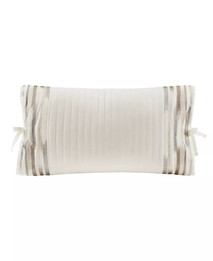 

Декоративная подушка Hanae с вышивкой, 12 x 20 дюймов Natori, серый