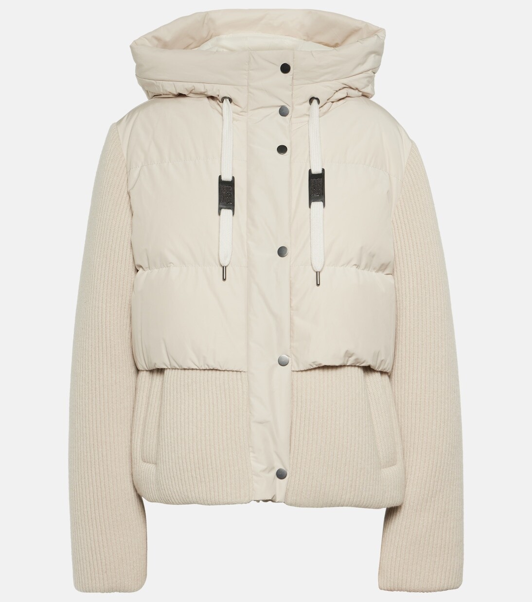 

Куртка из смесового хлопка Brunello Cucinelli, белый
