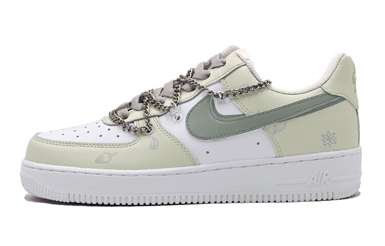 

Кроссовки для скейтбординга Air Force 1 женские низкие зеленые/белые Nike, Зеленый, Кроссовки для скейтбординга Air Force 1 женские низкие зеленые/белые Nike