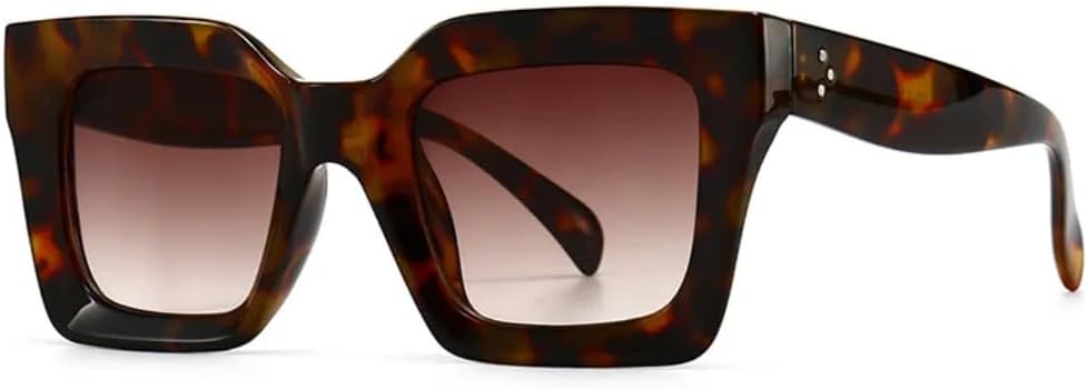 

Ретро-солнцезащитные очки «кошачий глаз» для женщин, модные сине-фиолетовые солнцезащитные очки для мужчин и женщин с защитой от УФ-излучения UV400 UUPTTPL, Leopard Tea Gradient