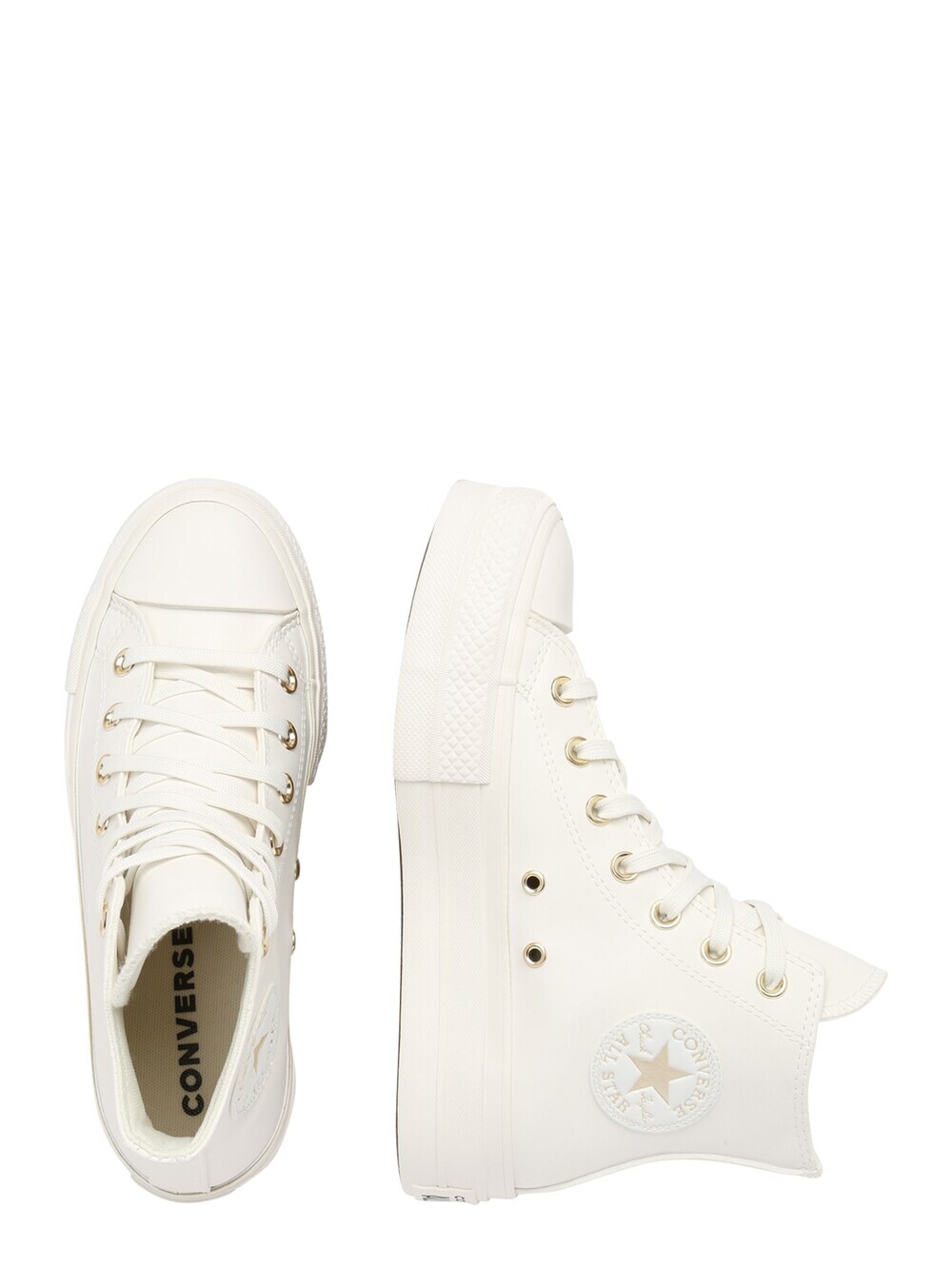 Высокие кроссовки Converse Chuck Taylor All Star Lift, натуральный белый — фото 3