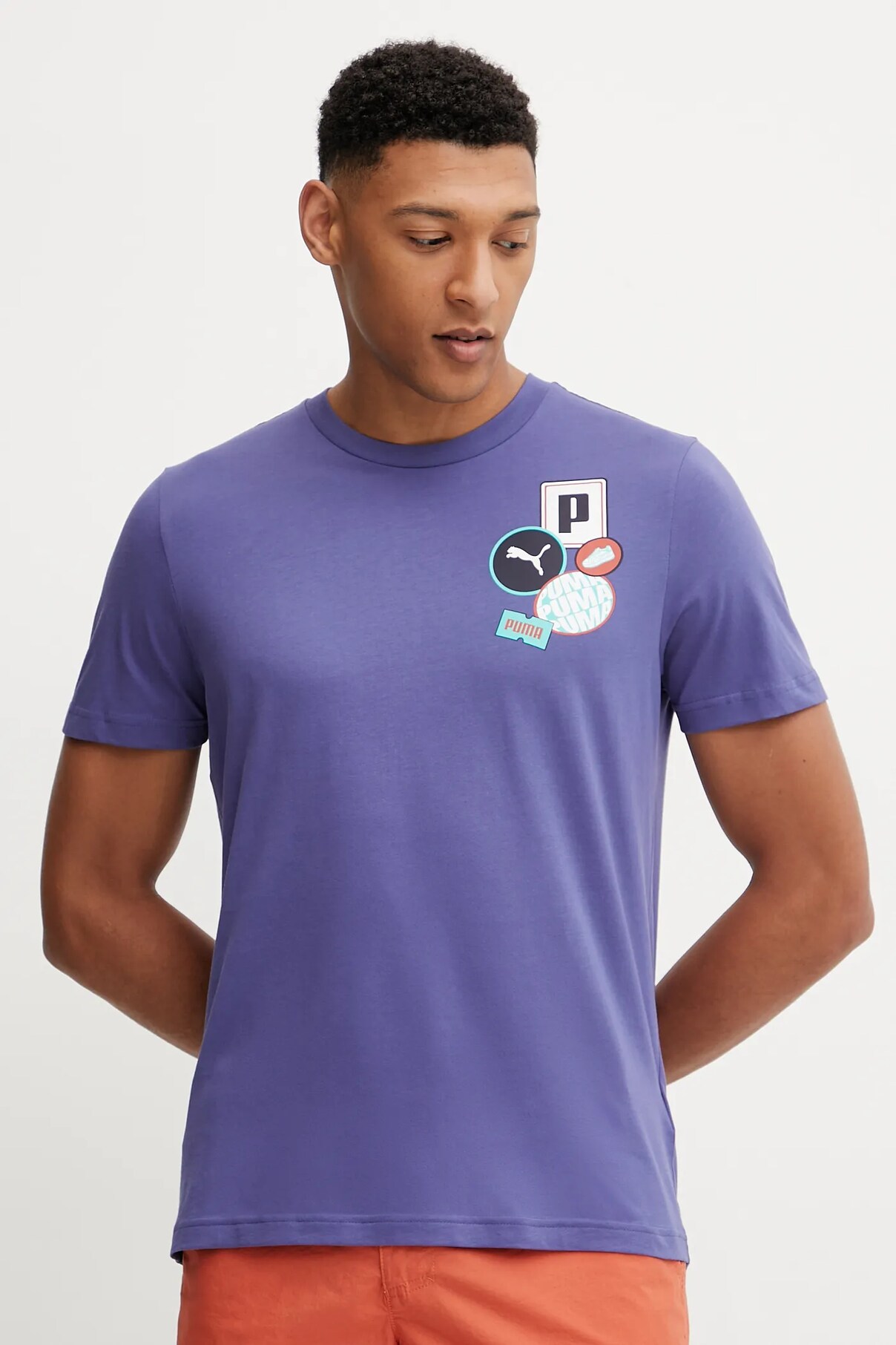 

Футболка GRAPHICS Icon из хлопка Puma, фиолетовый