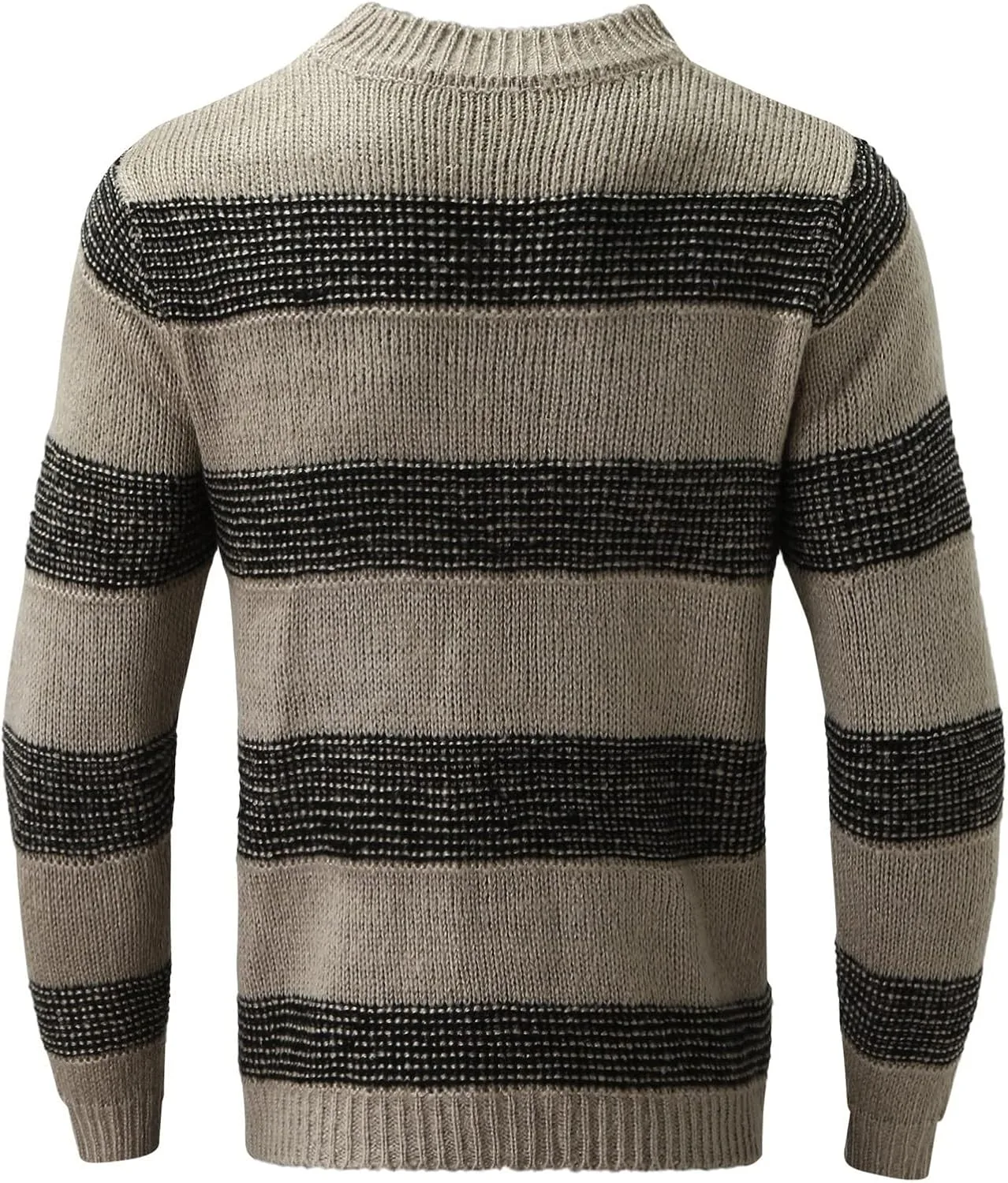 

Мужской свитер с длинным рукавом в полоску, оверсайз