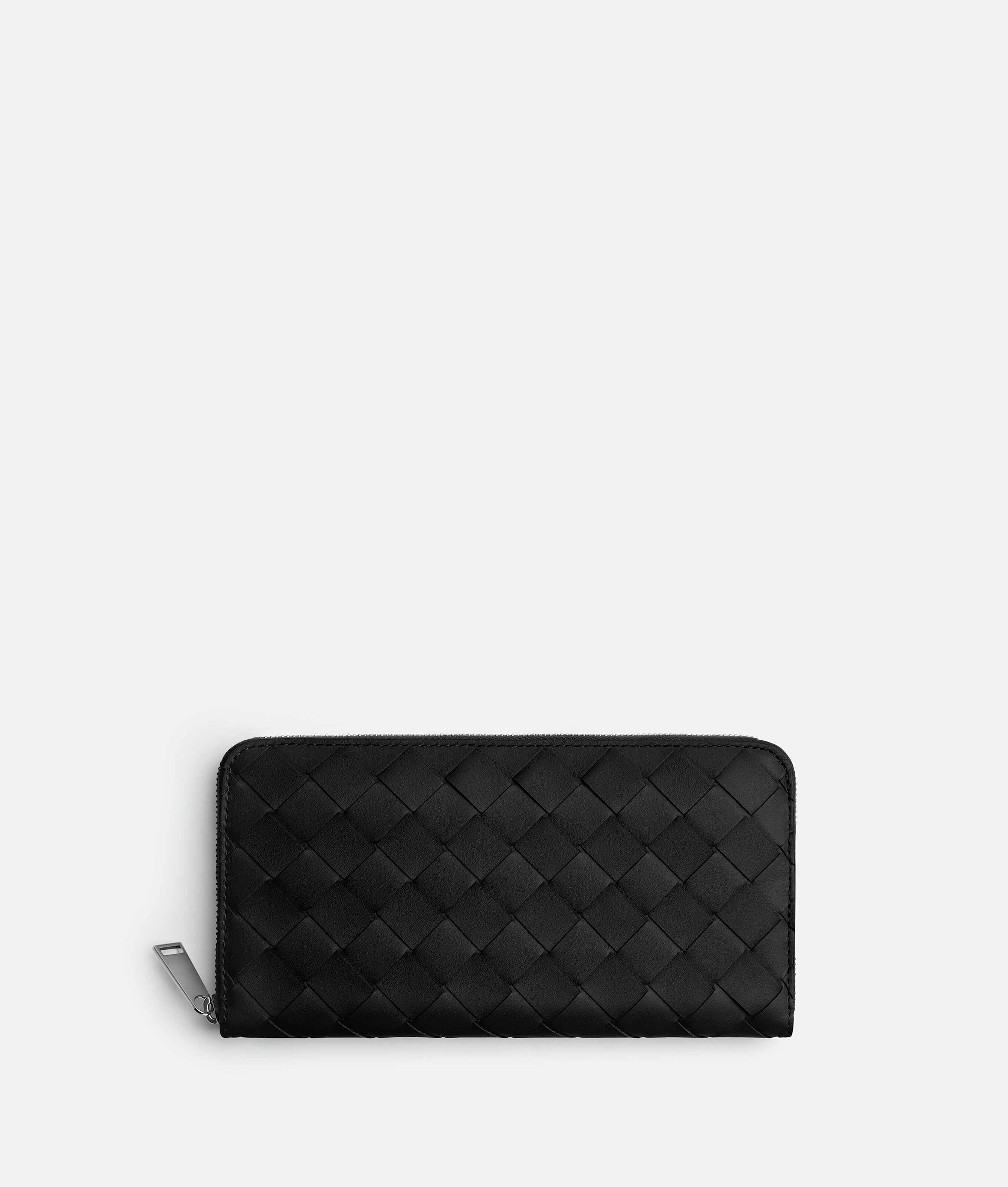 

Кошелек с застежкой-молнией Intrecciato Bottega Veneta, черный