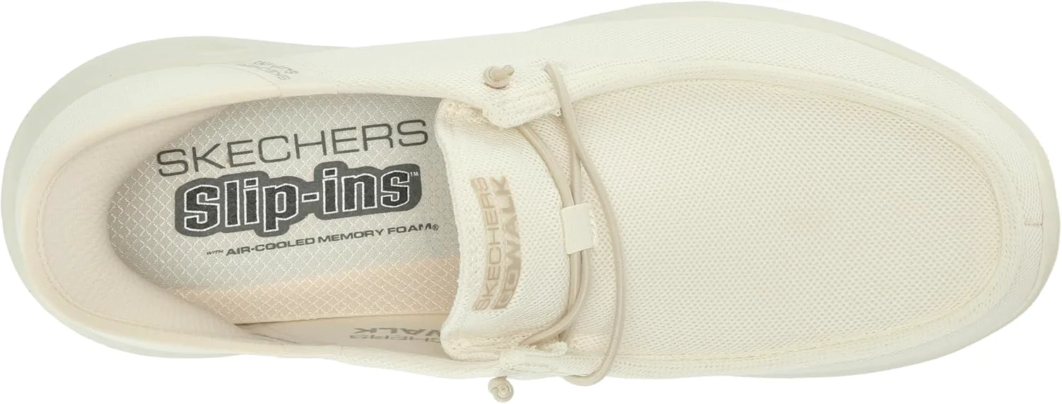 Мужские слипоны Skechers GoWalk Max - спортивные повседневные прогулочные туфли | Амортизирующая стелька с охлаждающей воздухом памятью формы — фото 4