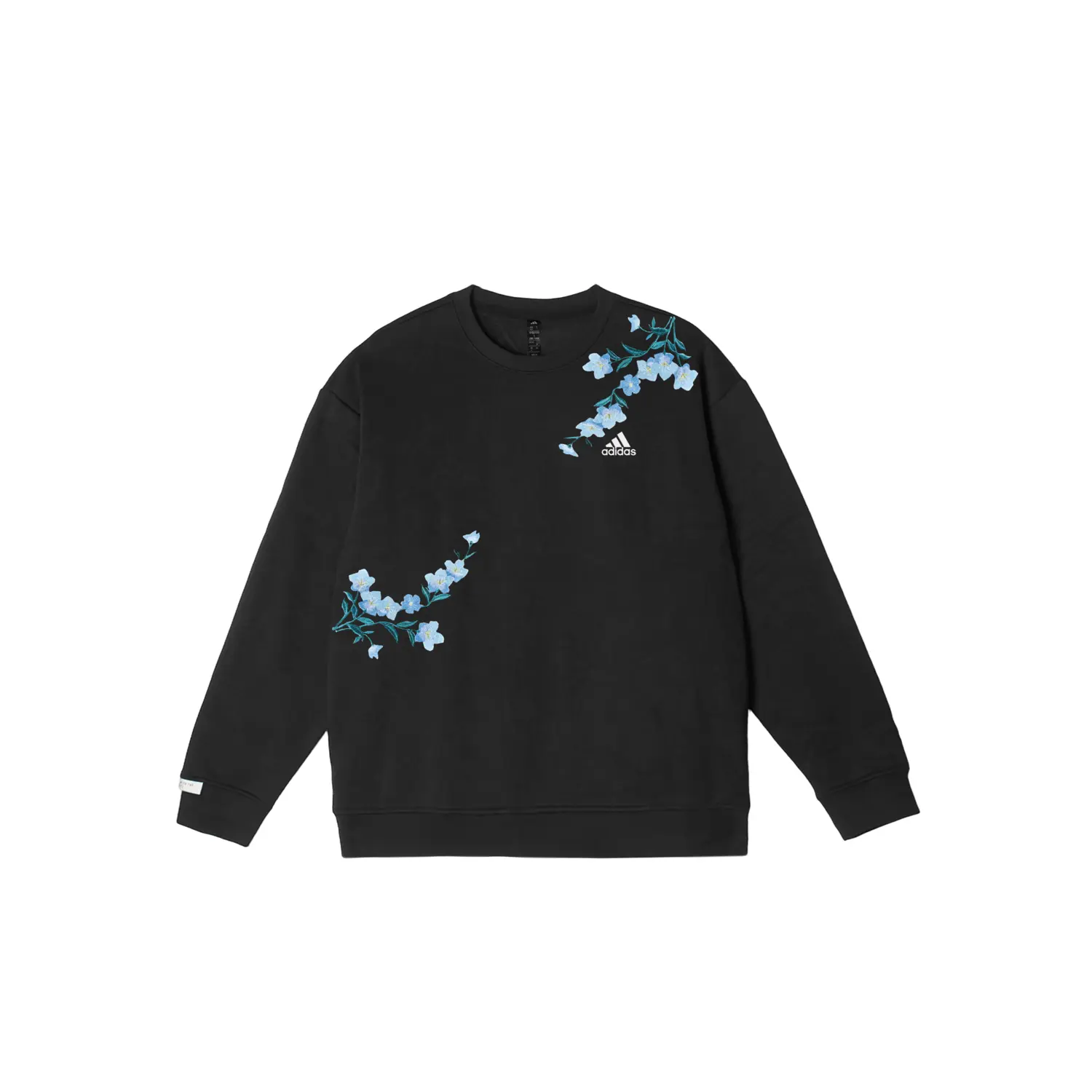 

Adidas Толстовки LABEL унисекс, черные, с круглым вырезом, средней толщины