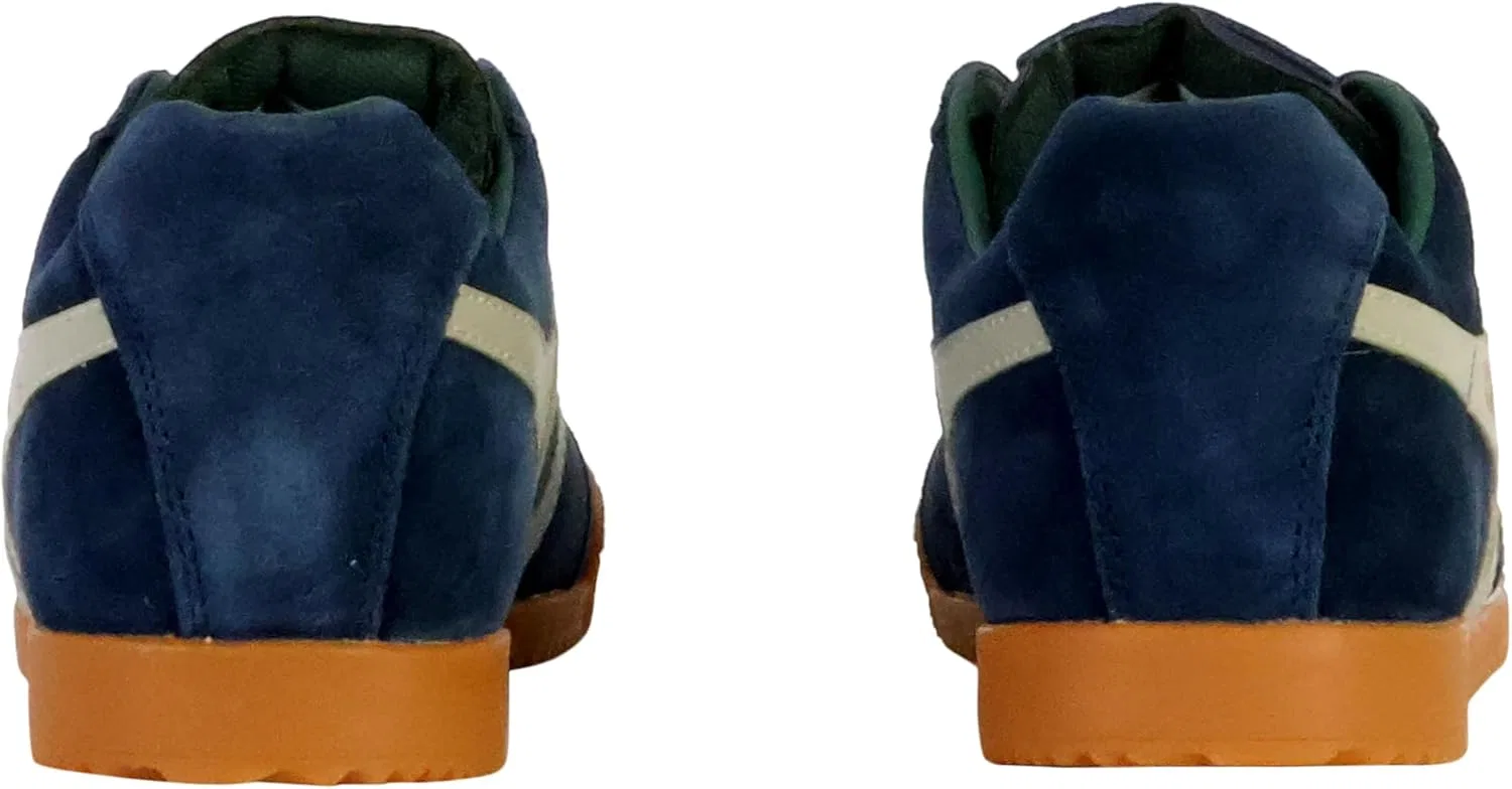 Мужские замшевые кроссовки Gola Low Harrier, Navy Blue — фото 4