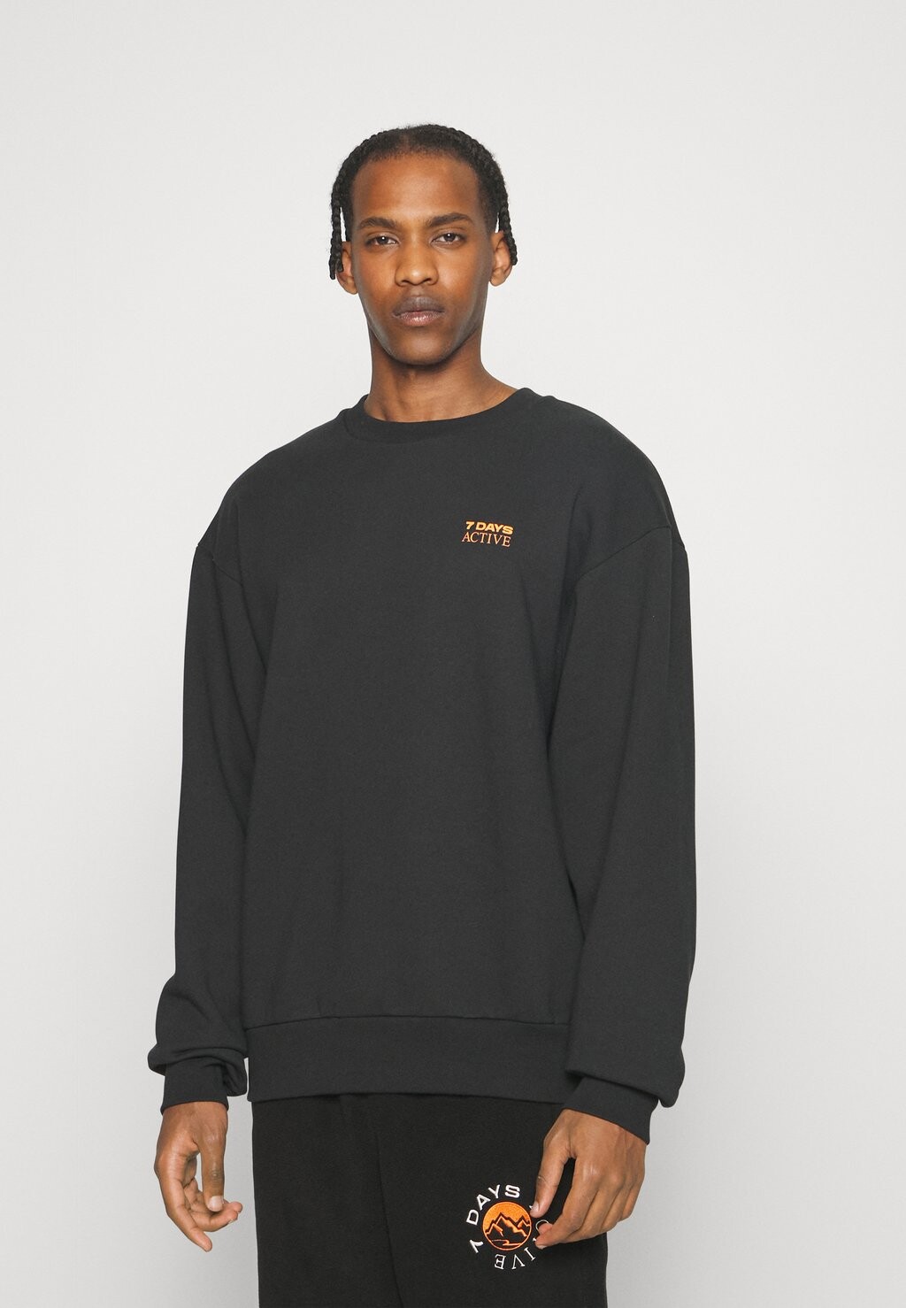 

Толстовка ORGANIC GRAPHIC CREW NECK 7 DAYS Active, черный