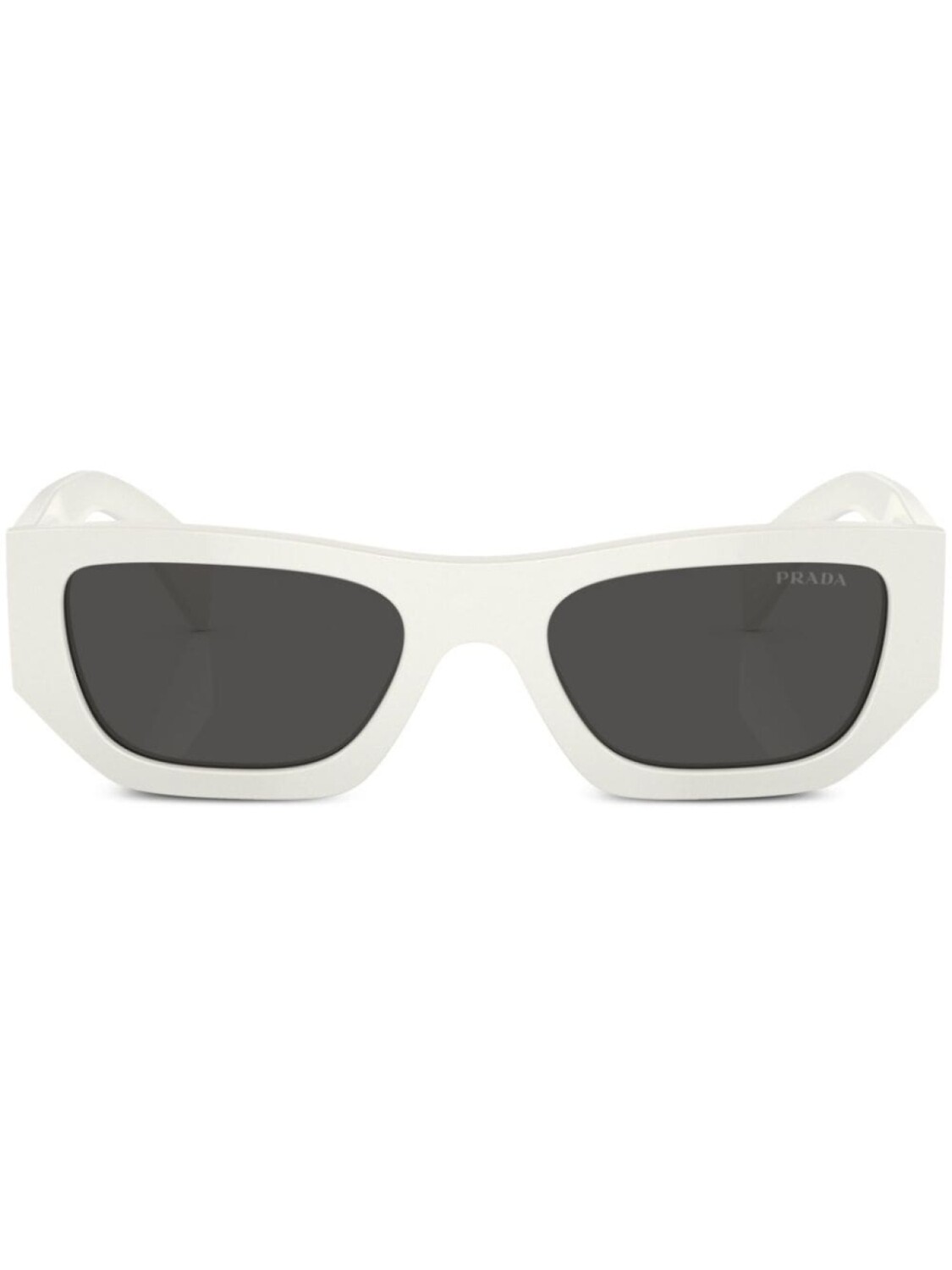 

Prada Eyewear солнцезащитные очки с логотипом, белый