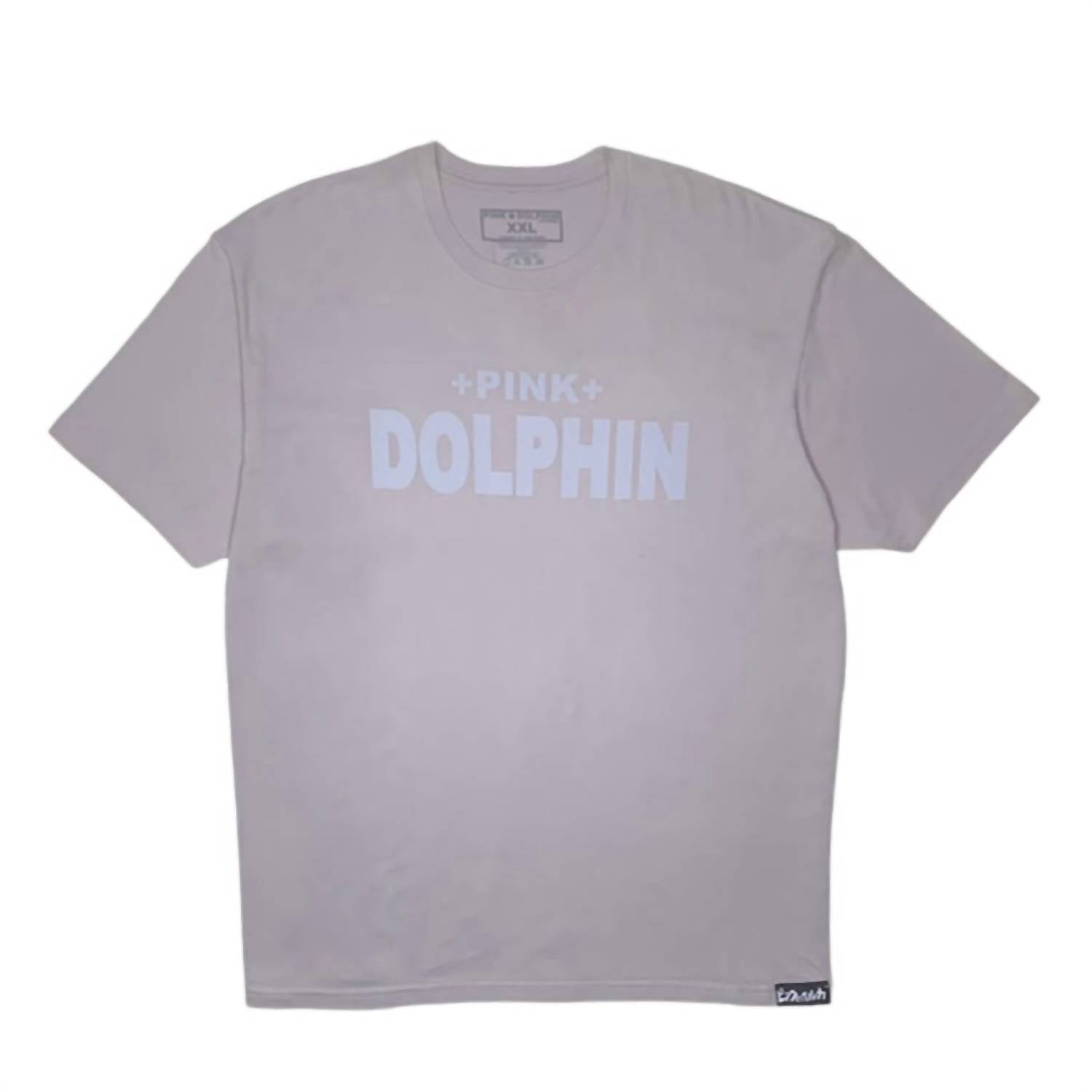

Мужская футболка с коротким рукавом серого цвета Pink + Dolphin