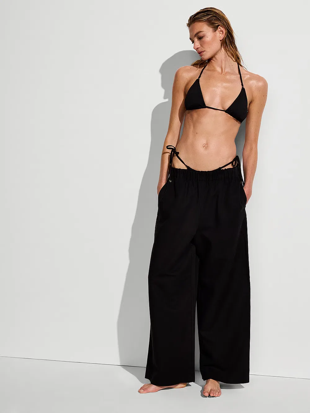 Женские пляжные брюки Victoria's Secret Swim, черный