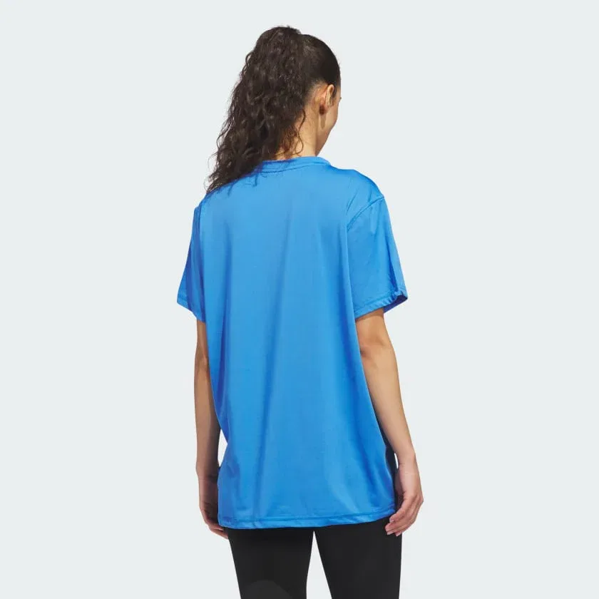 Женская футболка adidas Designed for Train Everyday Workout Tee, Ray Blue — фото 2