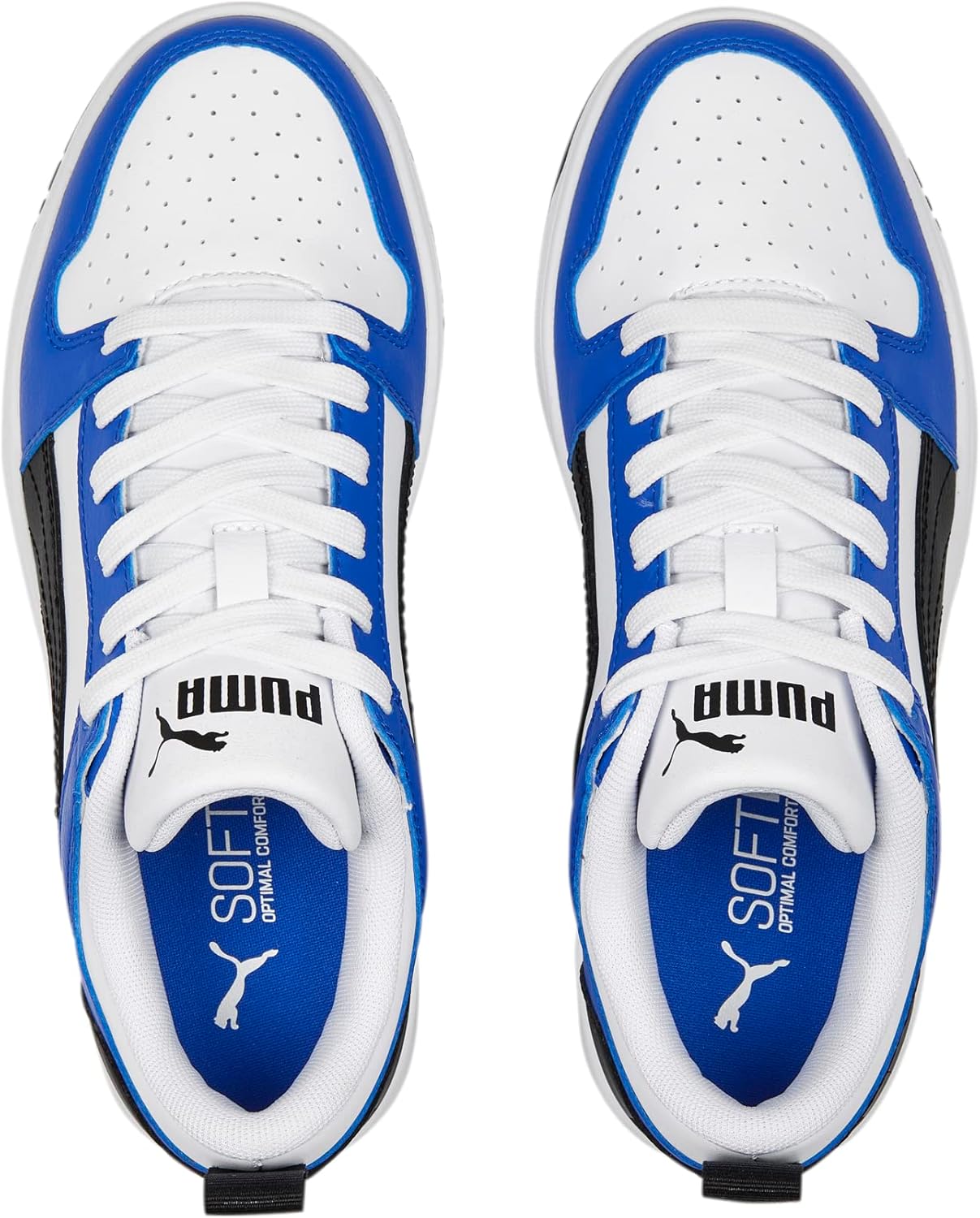 Кроссовки Puma Unisex-Child Rebound Layup, белый/черный — фото 4