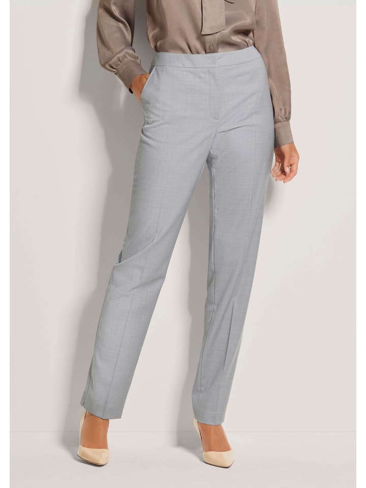 

MADELEINE Мятые брюки серо-коричневого цвета / меланж