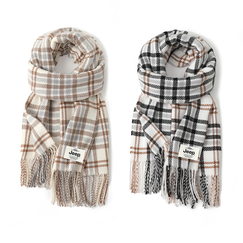 

Jeep Вязаный шарф унисекс, 2 Pack (Ecru+White Black)