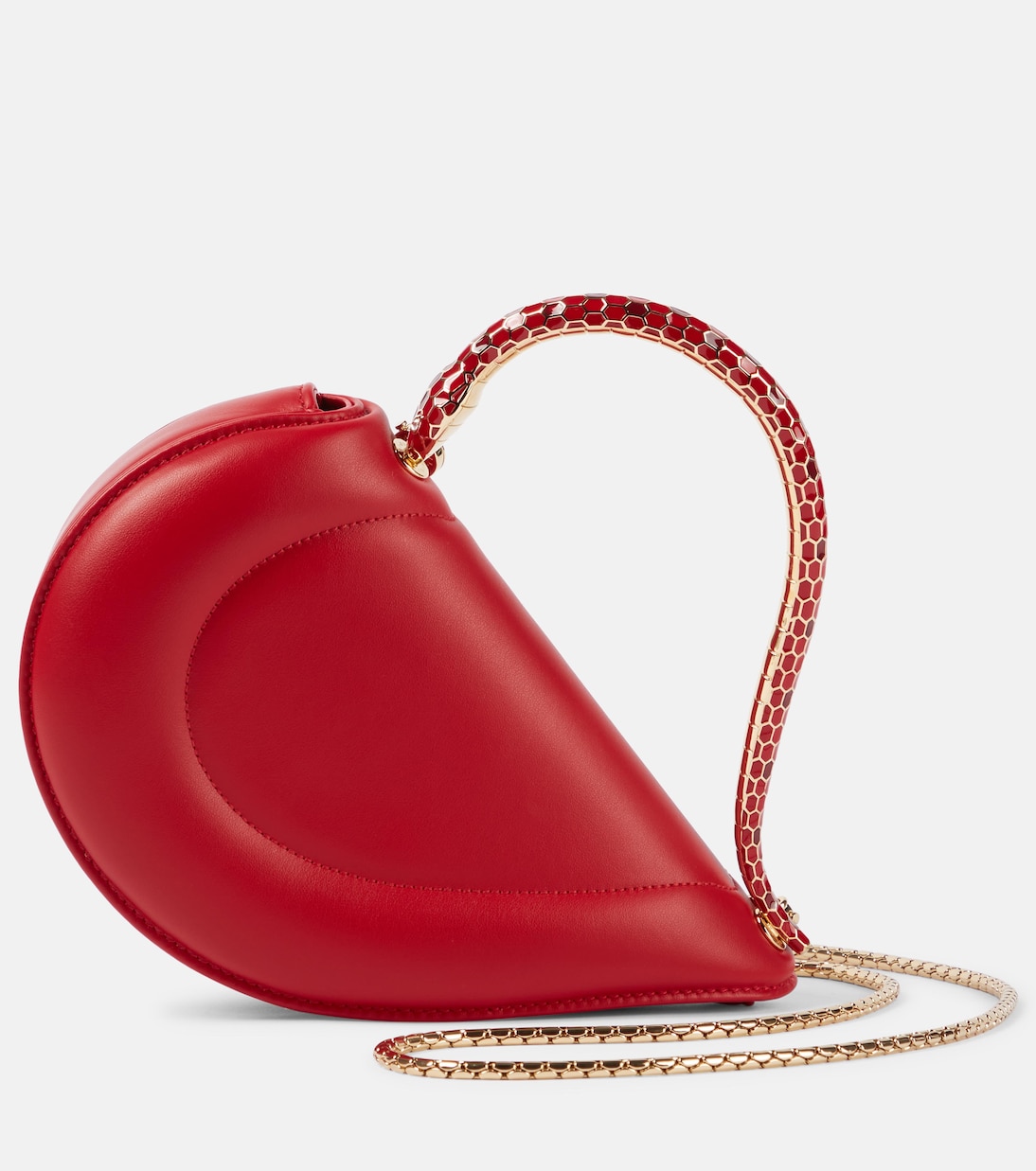 

Кожаная сумка через плечо Serpenti Cuore 1968 Bvlgari, Royal Ruby