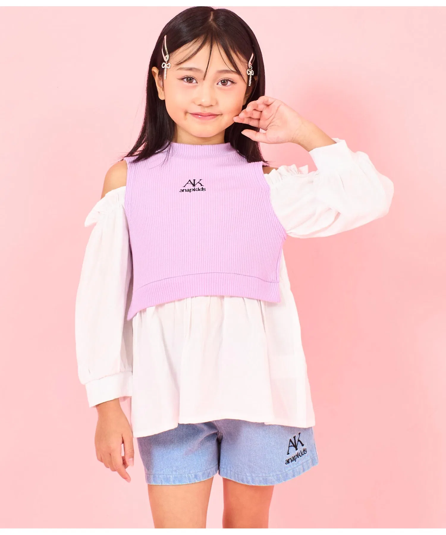 Детская футболка-блузка ANAP kids белая — фото 2