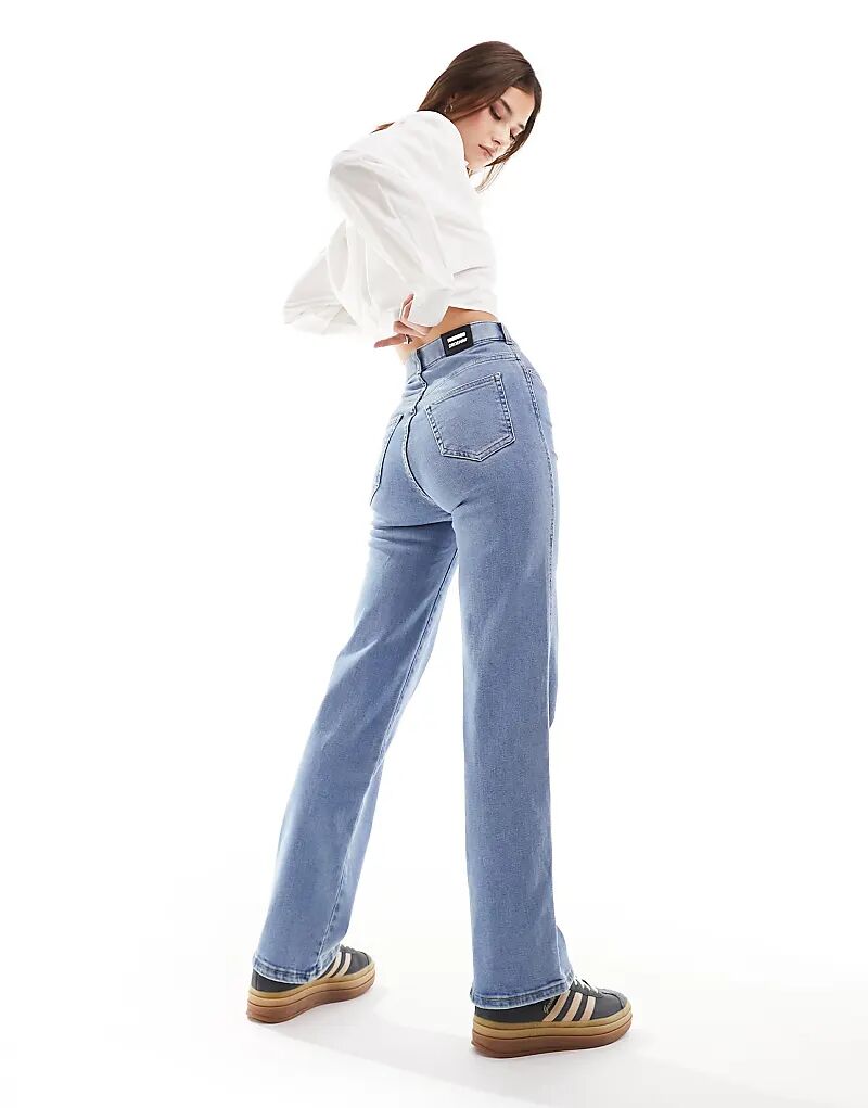 

Джинсы прямого кроя Moxy однотонного светло-голубого цвета Dr Denim